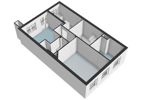 Floor plan - Kijkduinstraat 51-3, 1055 XR Amsterdam 